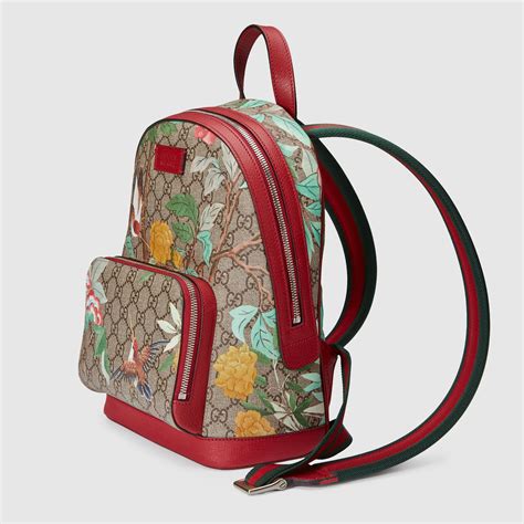 gucci tian small backpack|GUCCI GG Supreme Monogram Tian Web Small Day Backpack .